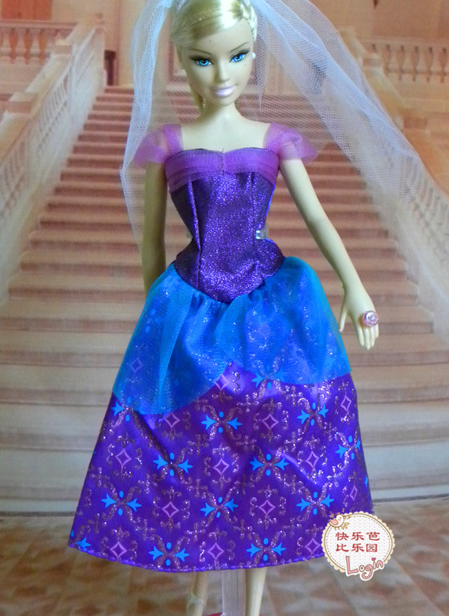 30 centimeter height doll Of Clothing   Princess Dress   full dress   Genuine 6 points bjd    Jenny Wearable