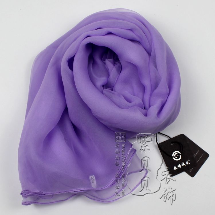 Hangzhou Silk scarf black female Versatile Thin money spring and autumn summer mulberry silk ma'am Shawl real silk have more cash than can be accounted for scarf Solid color